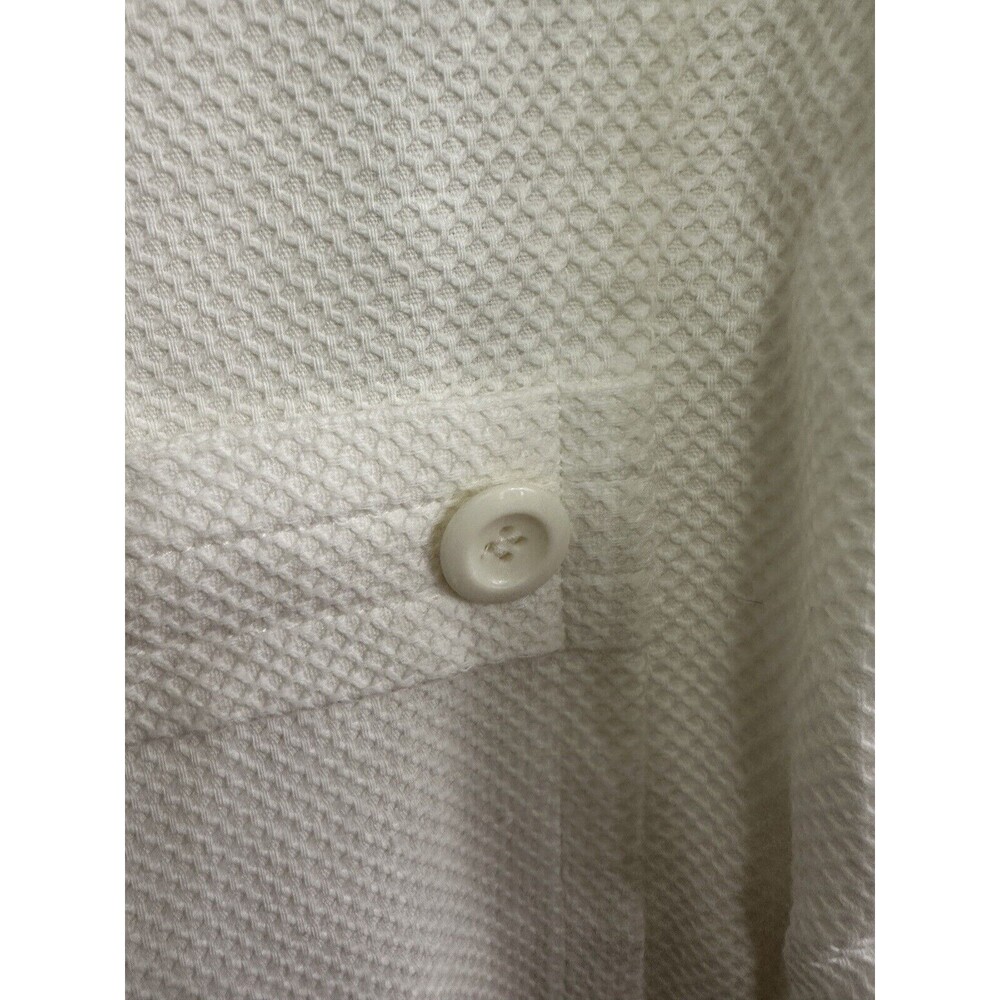 Spiegel Women's White Waffle Weave Lined Double Breasted Blazer Jacket New Sz 8 - Picture 4 of 7